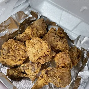 Half order of Korean fried chicken