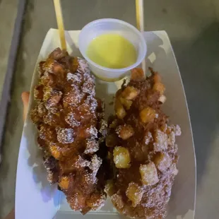 a plate of fried food
