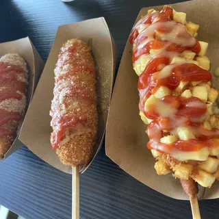 Cheddar and Sausage Hotdog