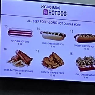 all beef foot long hotdogs and more