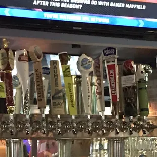 Some local, regional, and national beer.