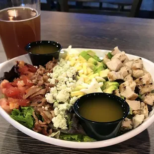 Grilled Chicken Cobb Salad = nearly perfect.