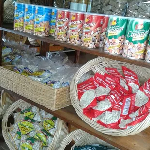 We have a variety of nuts &amp; seeds