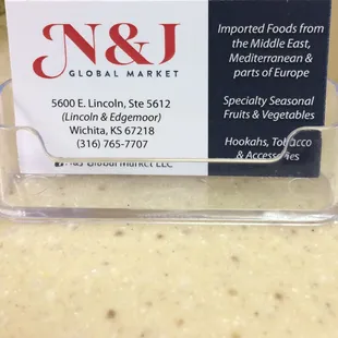 A close up of their business card. I forgot to post the hours (which are on their Facebook page) ...