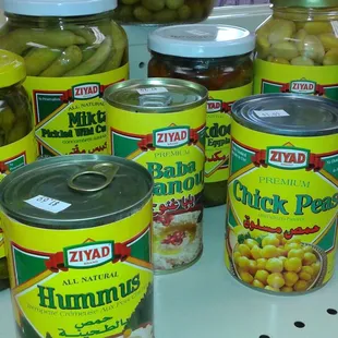We carry Ziyad brand - from cans of fava, pickled items &amp; nuts.