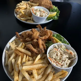 Fried Catfish and Shrimp Platter