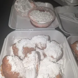 Strawberries and Cream Beignets