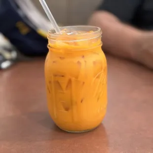 The Thai Iced Tea is wonderful.
