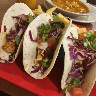 Salmon tacos