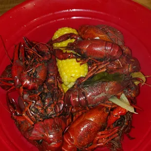 Sweet buttery succulent crawfish