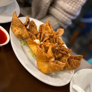Cream Cheese Wontons (with sweet and sour sauce)