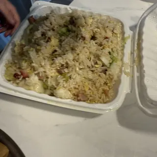 BBQ Pork Fried Rice 叉燒粒炒飯
