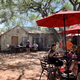 Beautiful patio for outside sitting