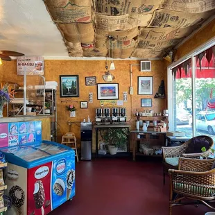 Interior of the business
