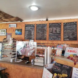 menus on the wall