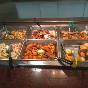 a variety of food items