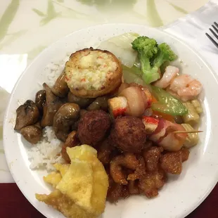 a plate of food