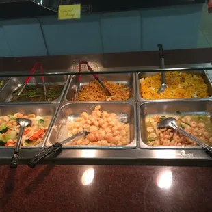 a variety of food items