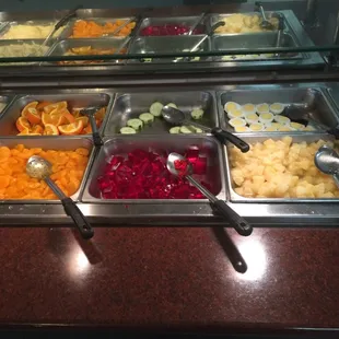 a variety of food items