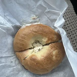 Regular basic bagel you make at home