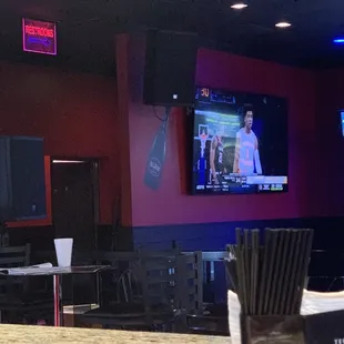 Catch sports on the TVs