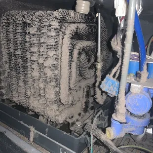 Dirty condenser coil