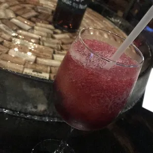 Frozen Wine A Rita w/wine topper shot.