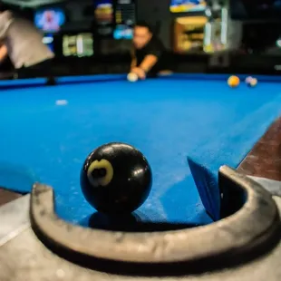 a billiards pool table