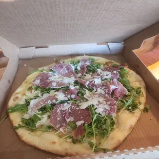 Italiano pizza with 24 month aged prosciutto!