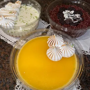 Mousse de passion fruit, Lime pie y Marquesas