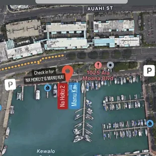 NA HOKU 2 LOCATED AT KEWALO BASIN HARBOR IN MAP VIEW