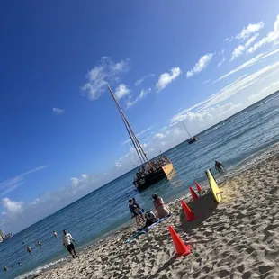 Pick up on the beach