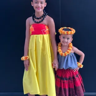 Beautiful hula sisters