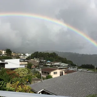 Rainbow at the park - view from my deck 5/14/18