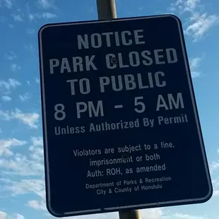 Park hours