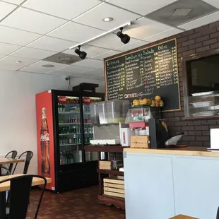 the interior of the restaurant