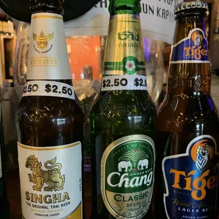 WOW!! Prefer Singha but Chang can&apos;t go wrong for $2.50... just bought a mixed 6 pack for togo!