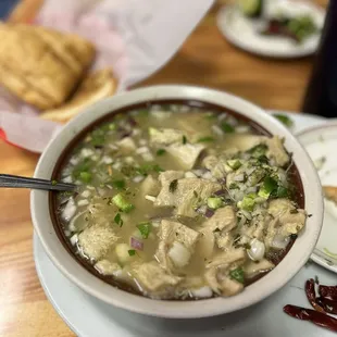 Menudo blanco  está al  plevada