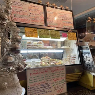 a display of pastries
