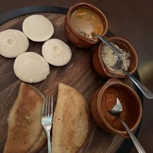 Idli chutney dosa
