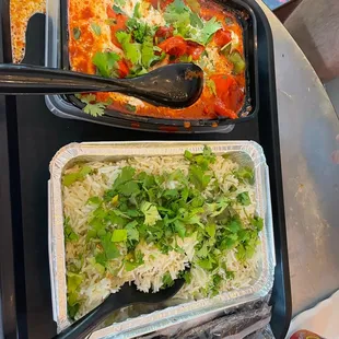 Butter Chicken w basmati rice