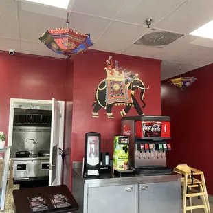 the interior of the restaurant