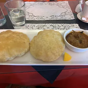 Special - poori &amp; goat curry