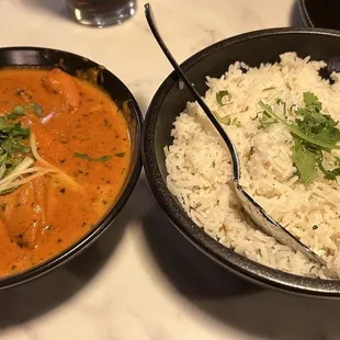 BUTTER CHICKEN WITH WHITE RICE