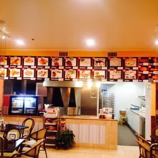 Inside of the naan hut