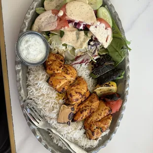 Chicken Kabob Plate