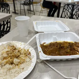 Chicken Karahi with rice