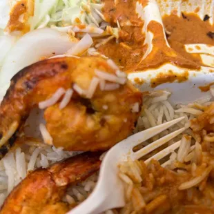 Tandoori, prawns