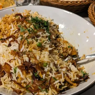 Vegetarian biryani