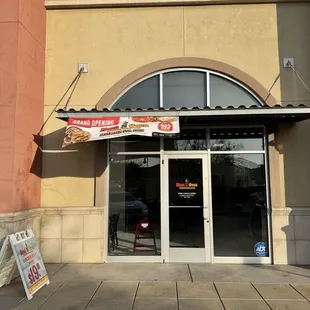 Front of the restaurant